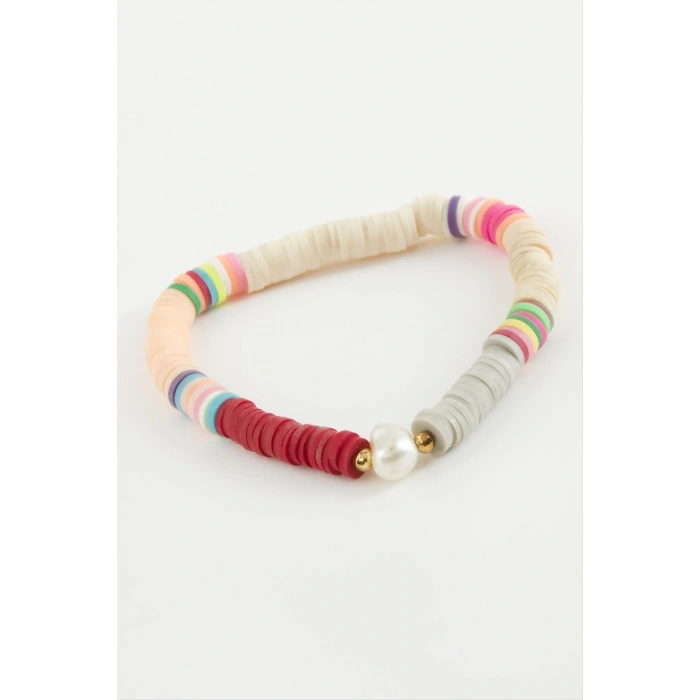 İstiridye İnci Fimo Boncuk Bileklik