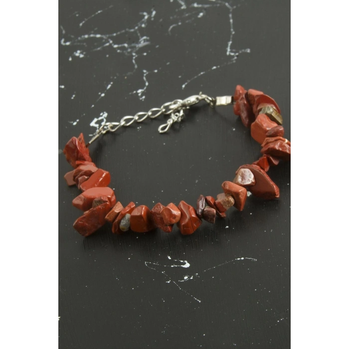 Jasper Kırık Doğaltaşlı Bileklik