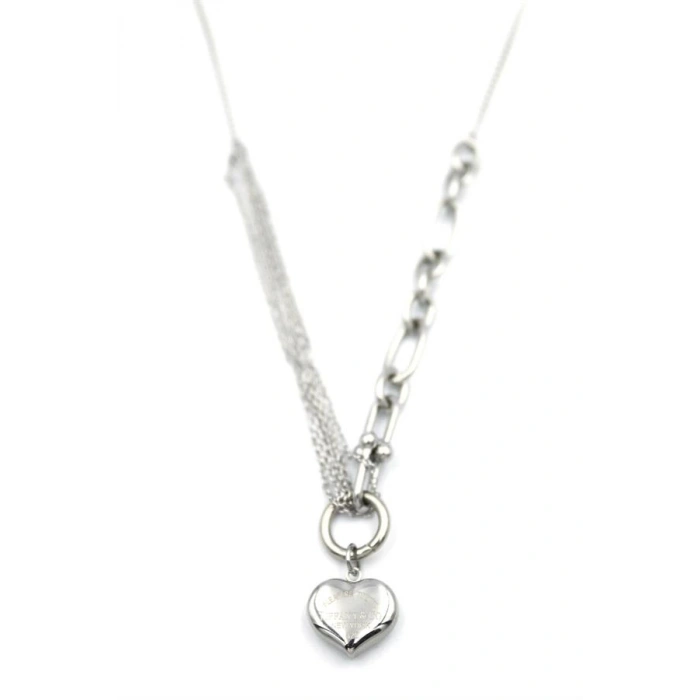 Kalp Kolye - Gümüş