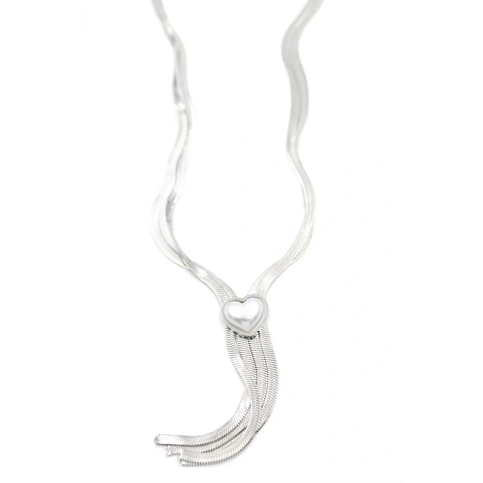 Kalp Kolye - Gümüş