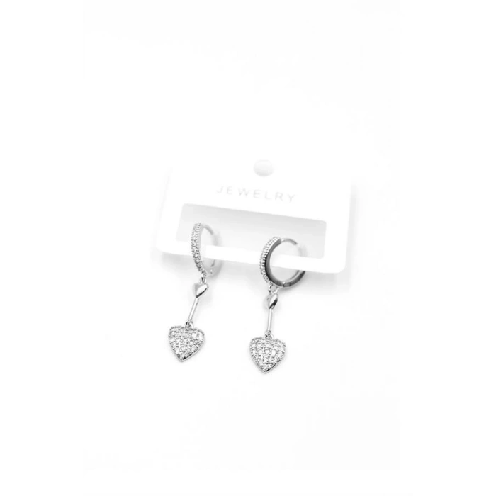 Kalp Küpe - Gümüş