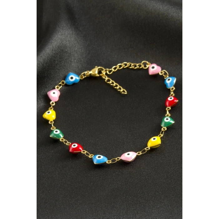 Kalp Lüks Çelik Bileklik