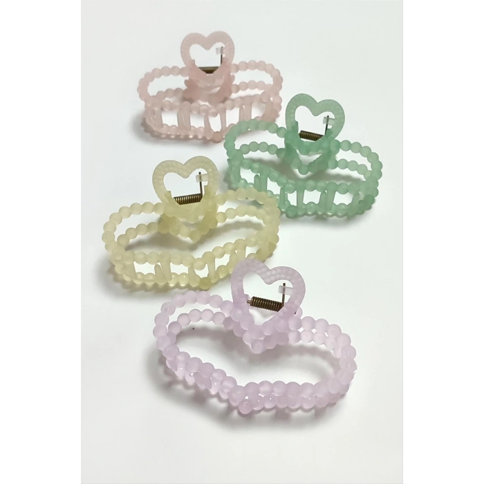 Kalp Renkli Mandal Toka 9 cm