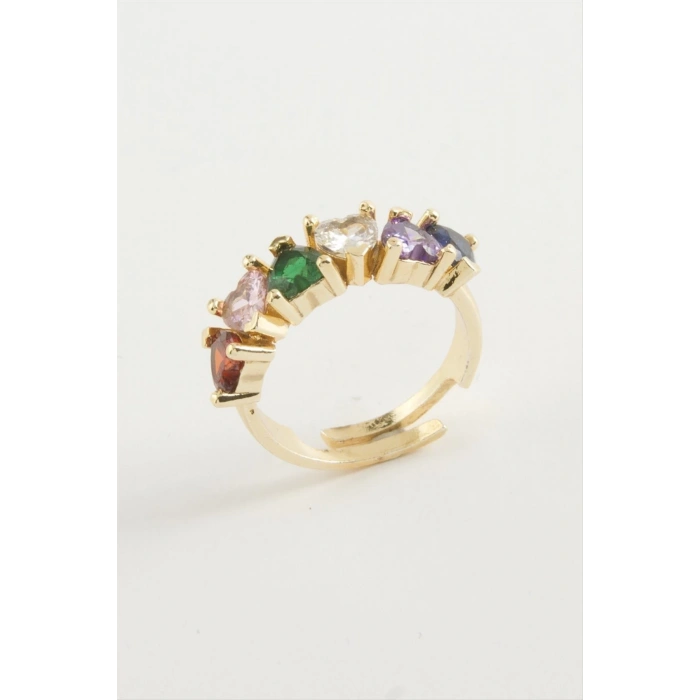 Kalp Zirkon Taşlı Yüzük