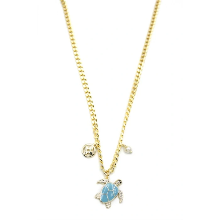 Kaplumbağa Kolye - Altın