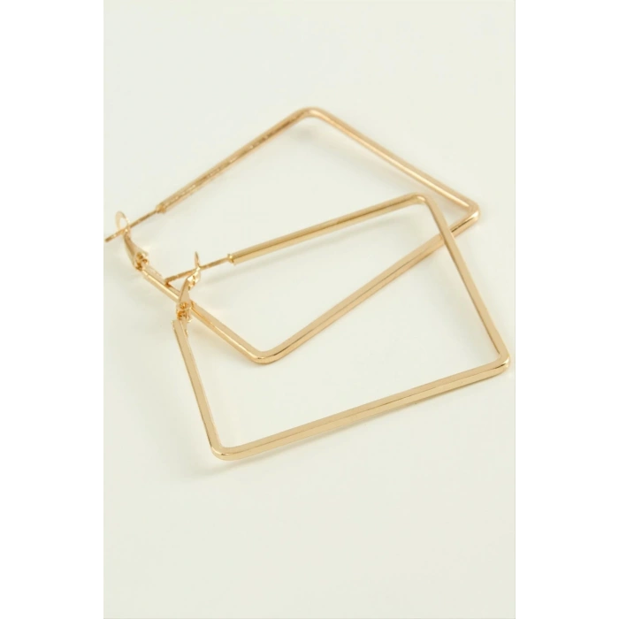 Kare Halka Küpe 4 cm