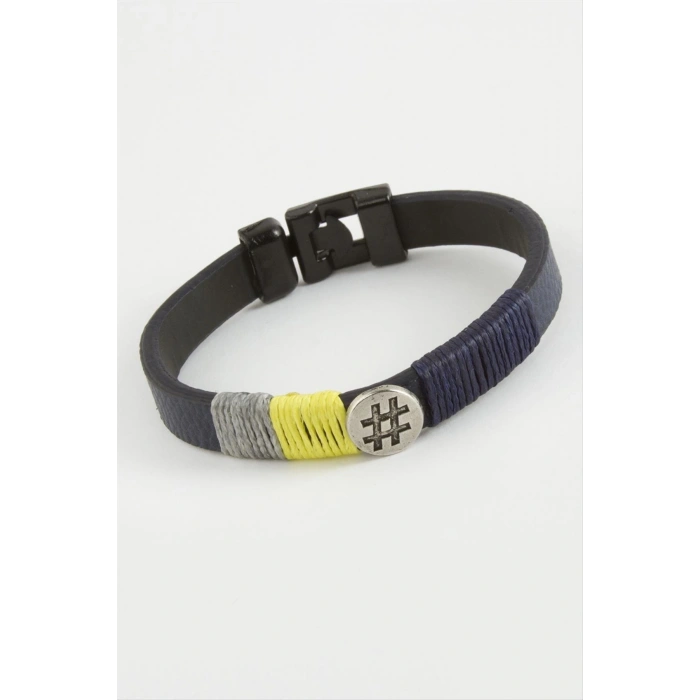 Kare Kaliteli Suni Deri Bileklik