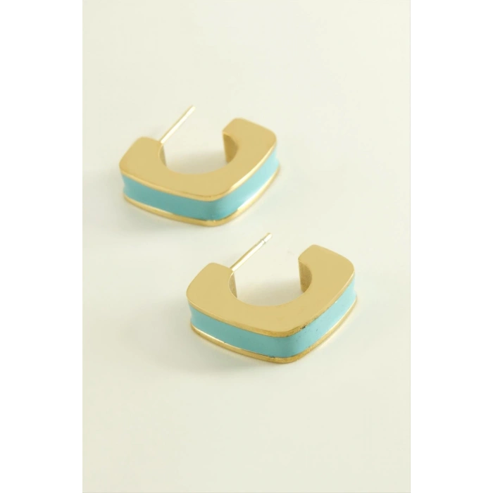 Kare Lüks Çelik Küpe