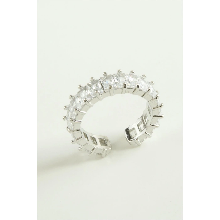 Karışık Lüks Baget Zirkon Taşlı Yüzük