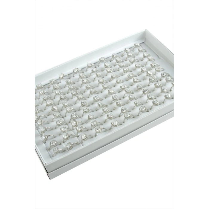 Karışık Lüks Zirkon Taşlı Ciddi İlişki Yüzüğü