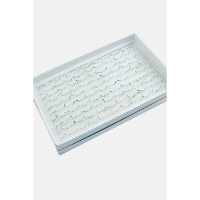 Karışık Lüx Çelik Eklem Yüzük 1 Adet