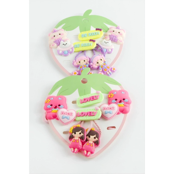 Karışık Pens Lastikli Toka 6 Adet