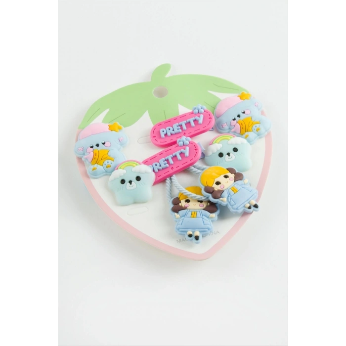 Karışık Pens Lastikli Toka 6 Adet