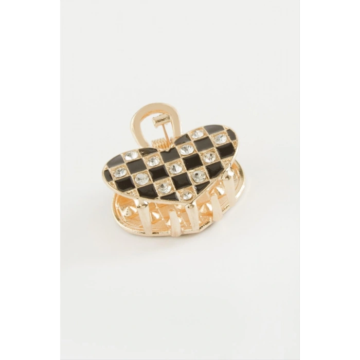 Karışık Taşlı Metal Mandal Toka 2,5 cm