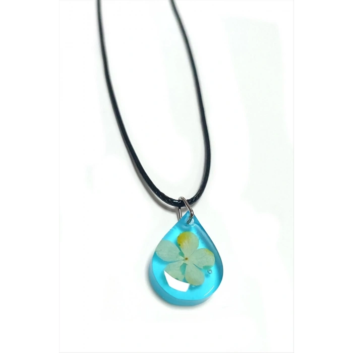 Kartopu Çiçeği Damla Epoksi Kolye