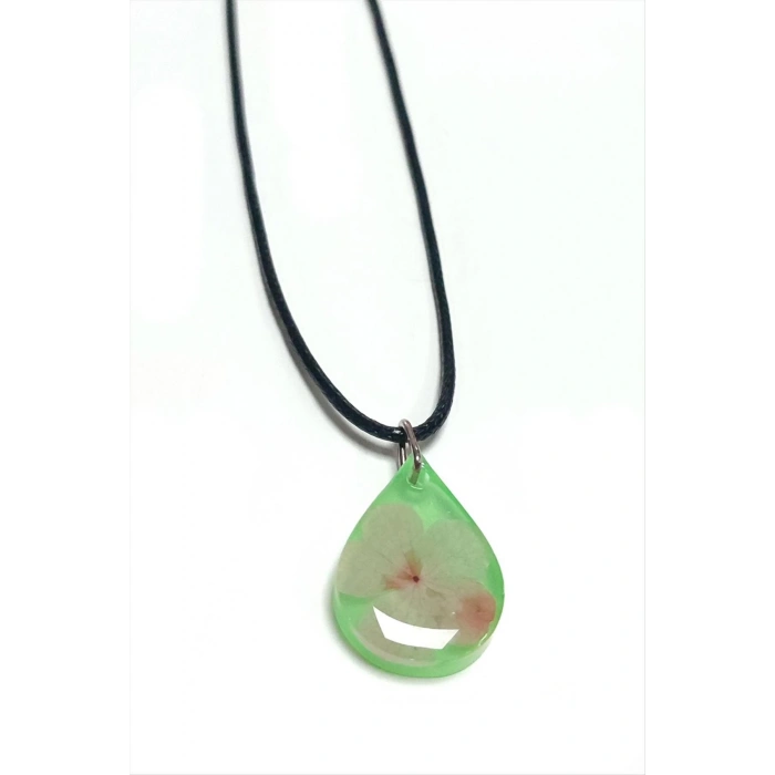 Kartopu Çiçeği Damla Epoksi Kolye