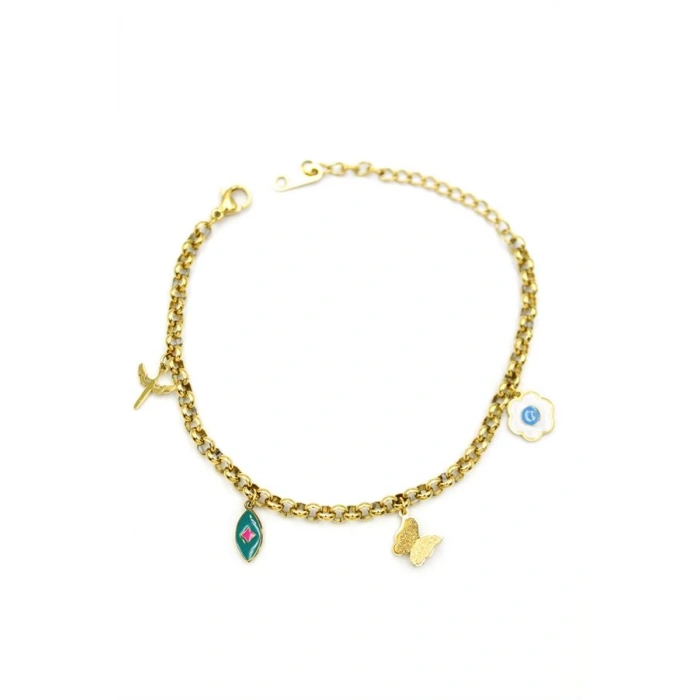 Kelebek Bileklik - Altın