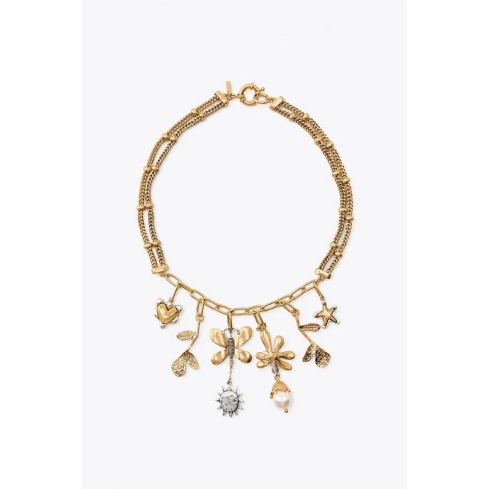 Kelebek Charm Kolye - Altın