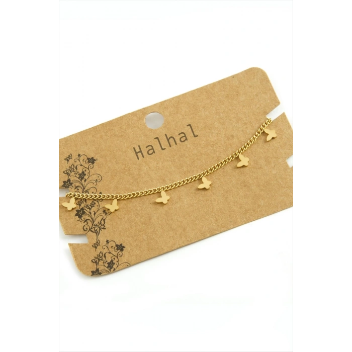 Kelebek Lüks Çelik Halhal