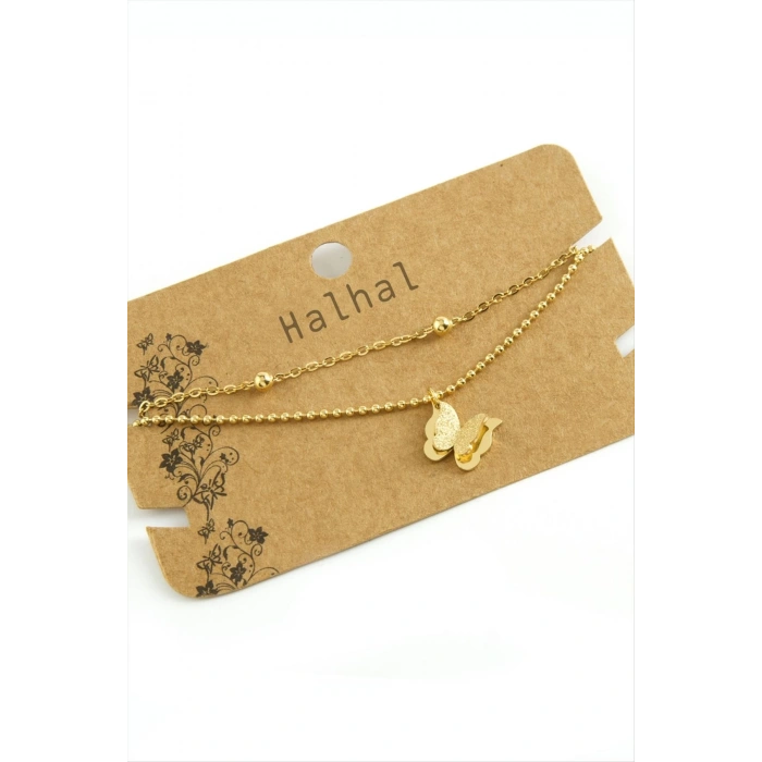 Kelebek Lüks Çelik Halhal