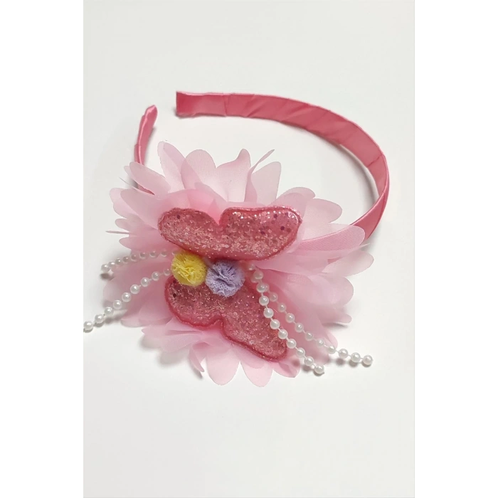 Kelebek Tüllü Çocuk Taç