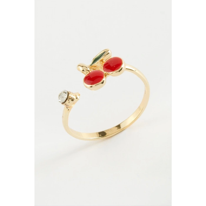 Kiraz Mineli Taşlı Yüzük