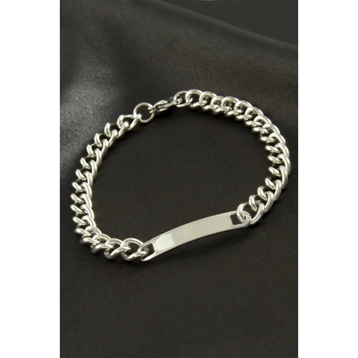 Künye Çelik Bileklik (İsim Yazılabilir)