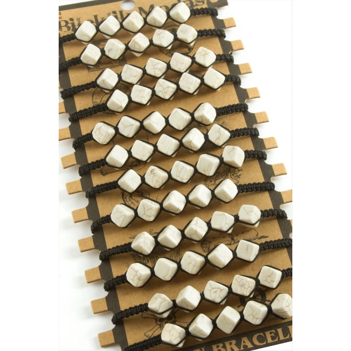 Küp Makrome Örgülü Bileklik