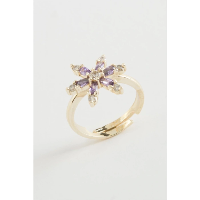 Lotus Zirkon Taşlı Yüzük