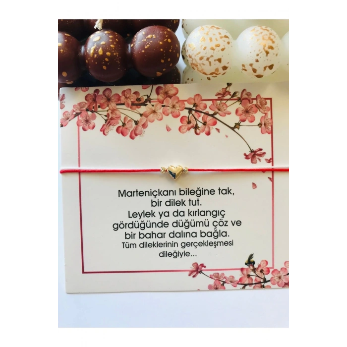 Marteniçka Kalp Dilek Bilekliği