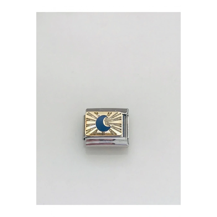 Mavi Ay Nomi Italyan Charm Bileklik Charmı