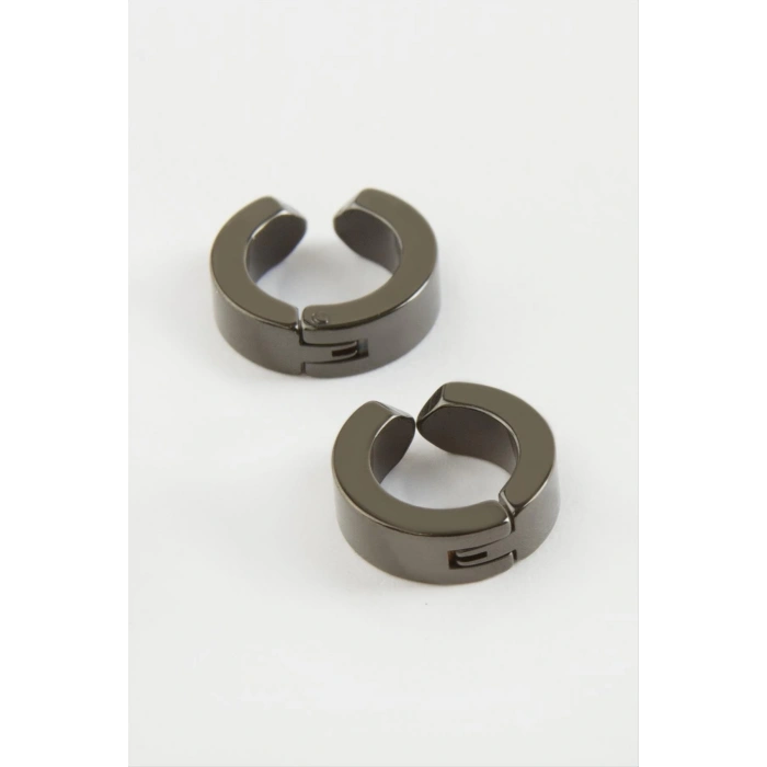 Mıknatıslı Çelik Erkek Küpe Kıstırmalı 2 Adet