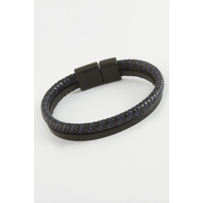 Mıknatıslı Orjinal Deri Bileklik