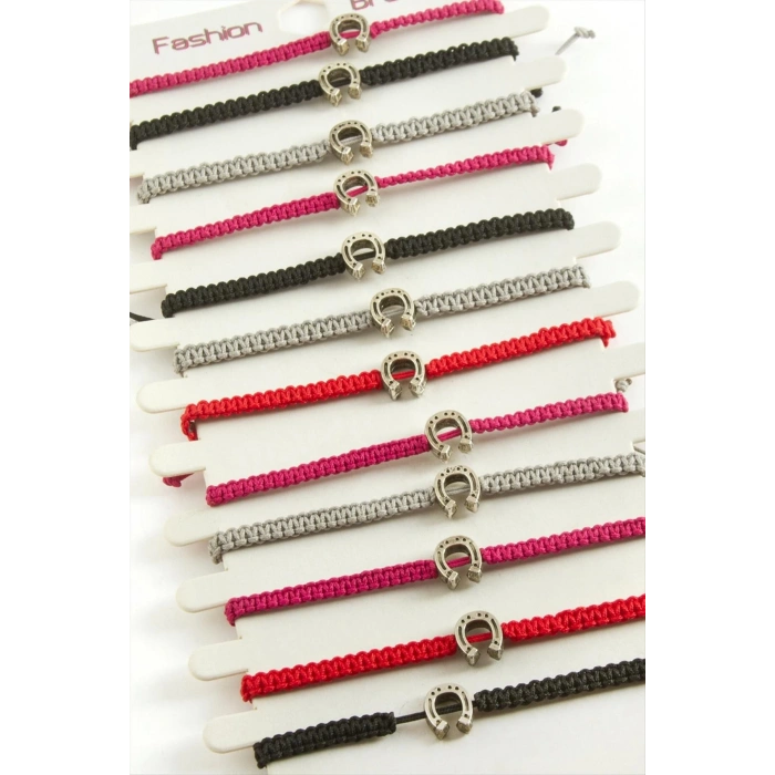 Nal Makrome Örgülü Bileklik