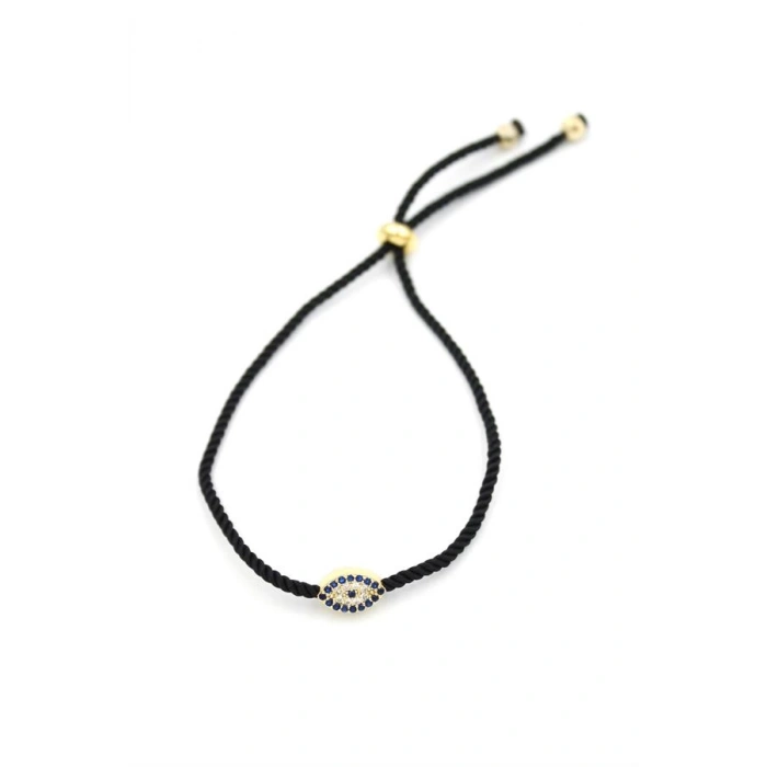 Nazar İp Bileklik - Siyah