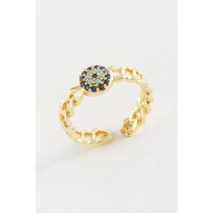 Nazar Zirkon Taşlı Yüzük