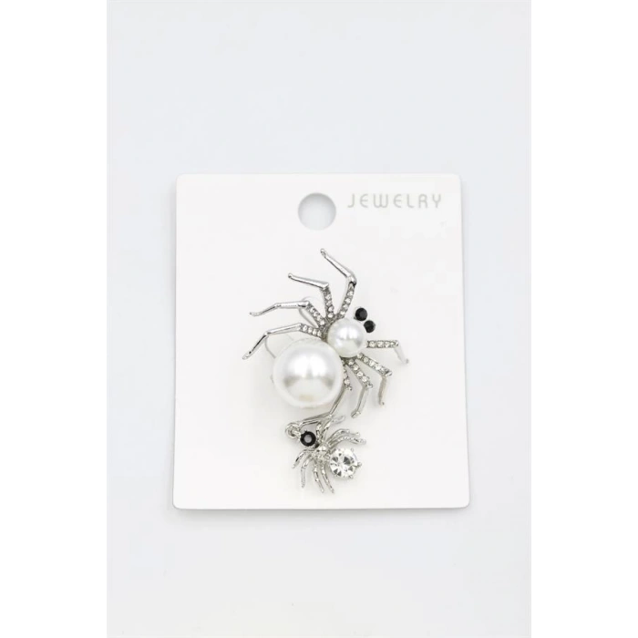 Örümcek Broş - Gümüş