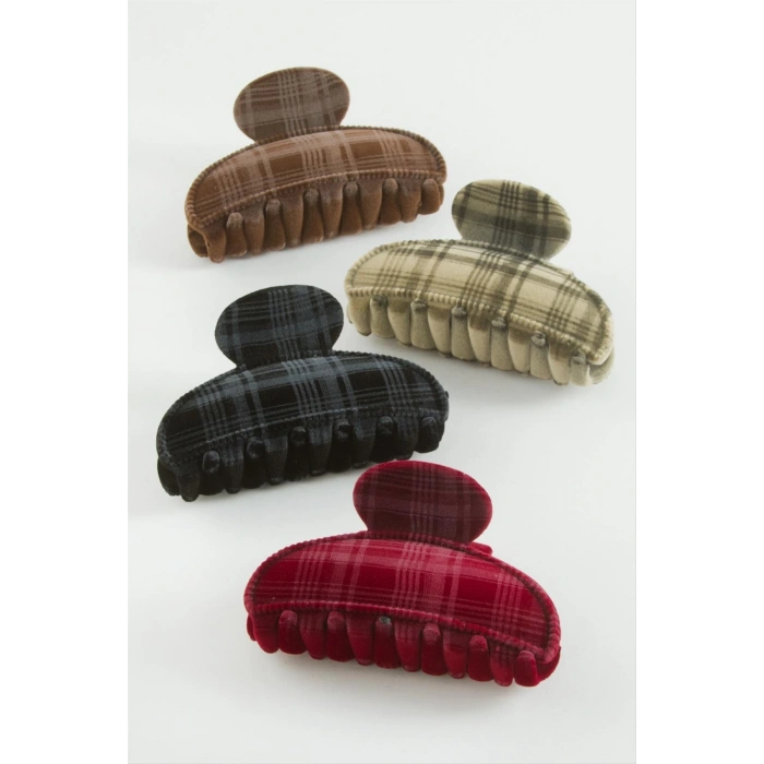 Oval Renkli Kadife Mandal Toka 8 cm