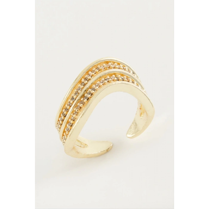 Oval Zirkon Taşlı Yüzük