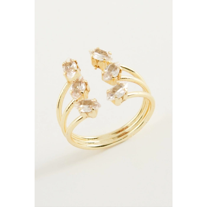 Oval Zirkon Taşlı Yüzük