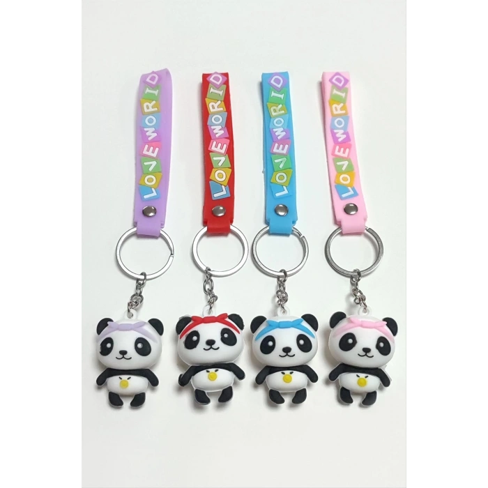 Panda Silikon Anahtarlık