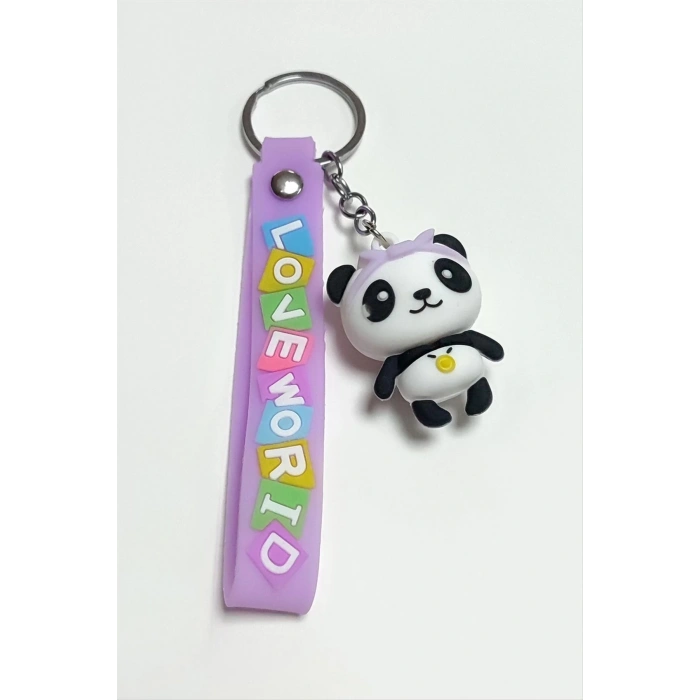 Panda Silikon Anahtarlık