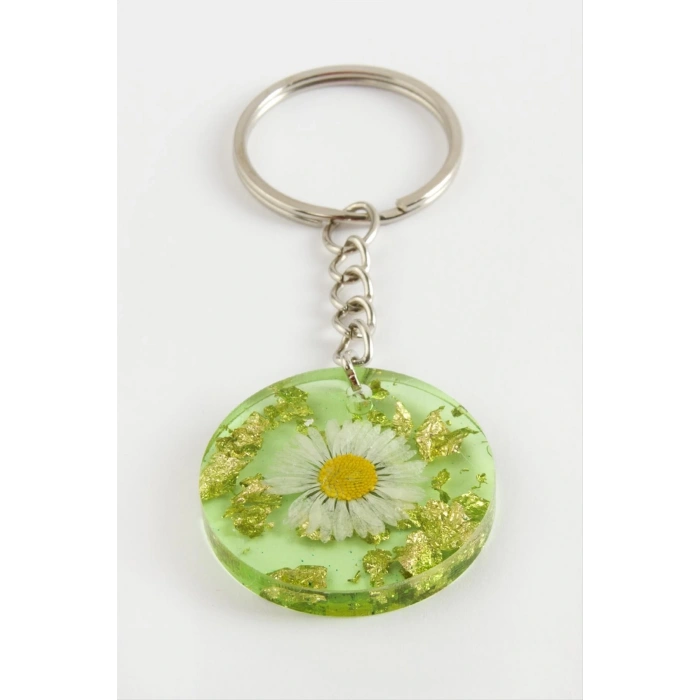 Papatya Epoksi Anahtarlık