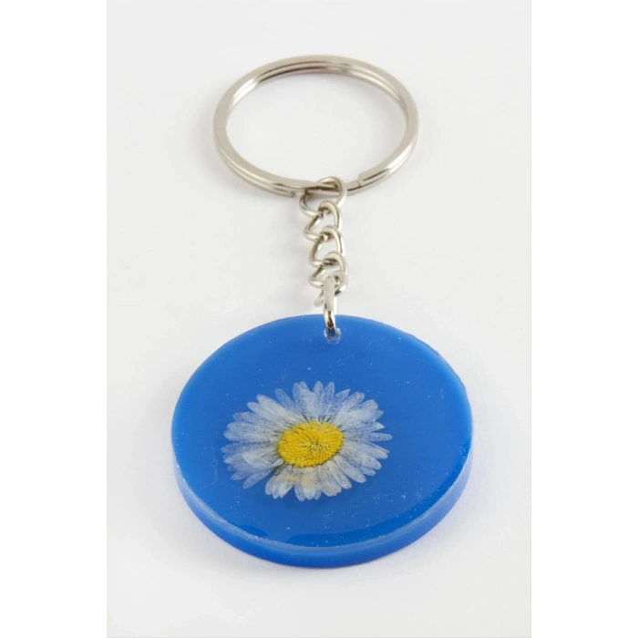 Papatya Epoksi Anahtarlık