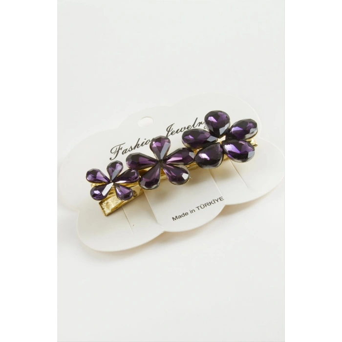 Papatya Kristal Taşlı Pens Toka