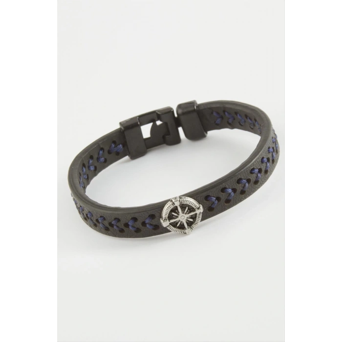 Pusula Kaliteli Suni Deri Bileklik