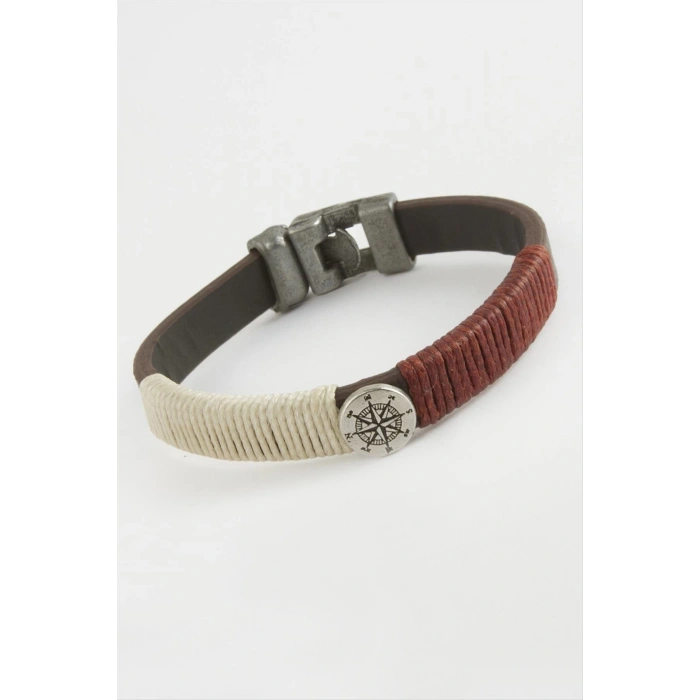 Pusula Kaliteli Suni Deri Bileklik