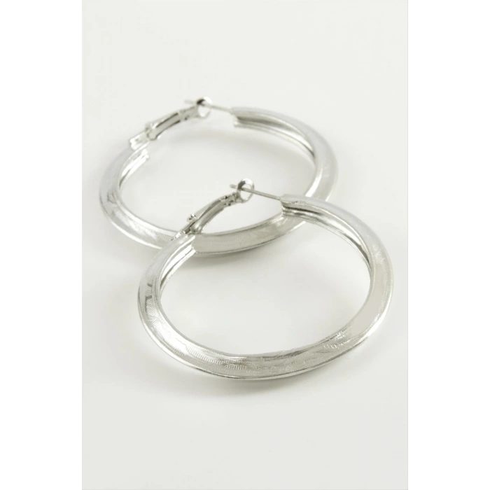 Salkım Desenli Halka Küpe 6 cm