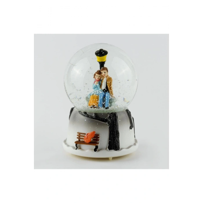 Seninle Bir Ömür Pilli Müzikli Işıklı Kar Küresi (Orta Boy)
