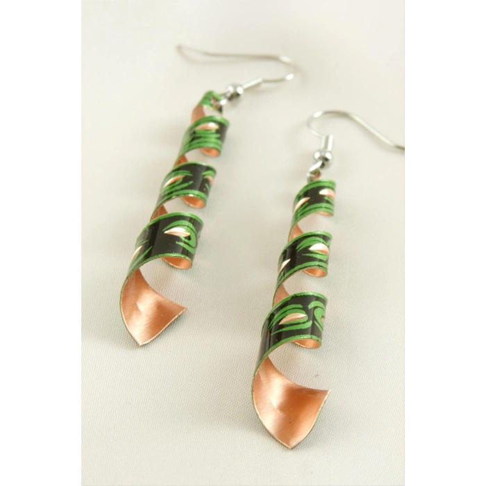 Silindir Bakır Küpe